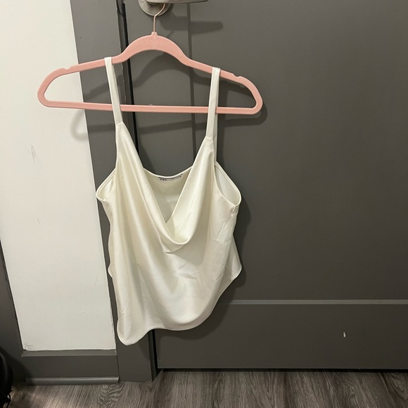 ZARA silk cowl neck top - Picture 3 of 4